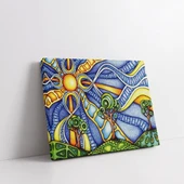 Hayat Ağacının Ritmi Kanvas Tablo thumbnail 2