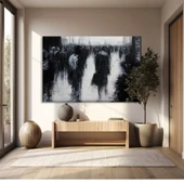 Siyah Beyazın Derinliği Kanvas Tablo thumbnail 1