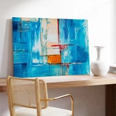 Mavi Derinlikler Kanvas Tablo thumbnail 3