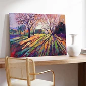 Yeşilin Tonları Kanvas Tablo thumbnail 3