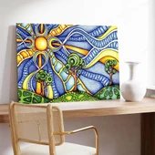 Hayat Ağacının Ritmi Kanvas Tablo thumbnail 3