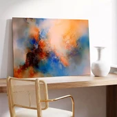 Kozmik Renk Sisleri Kanvas Tablo thumbnail 3