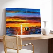Günbatımı Yansımaları Kanvas Tablo thumbnail 3
