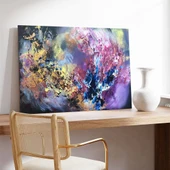 Kosmik Bahçe Kanvas Tablo thumbnail 3