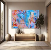 Soyut Şehir Karmaşası Kanvas Tablo thumbnail 1