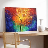 Renkli Doku Sinfonisi Kanvas Tablo thumbnail 3