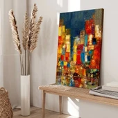 Şehir Yansımaları Kanvas Tablo thumbnail 3
