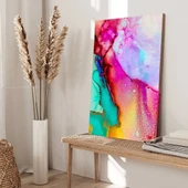 Renklerin Sıvı Dansı Kanvas Tablo thumbnail 3