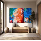 Sıcak Soğuk Karşılaşması Kanvas Tablo thumbnail 1