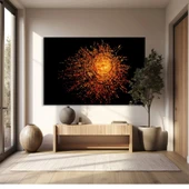 Gece Ateşi Kanvas Tablo thumbnail 1