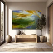 Yeşilin Huzur Veren Esintisi Kanvas Tablo thumbnail 1