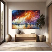 Gökkuşağı Yağmuru Kanvas Tablo thumbnail 1