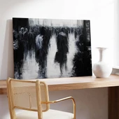 Siyah Beyazın Derinliği Kanvas Tablo thumbnail 3