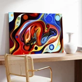 Sıvı Renkler Labirenti Kanvas Tablo thumbnail 3