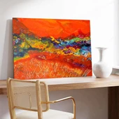 Lav Akışı Kanvas Tablo thumbnail 3