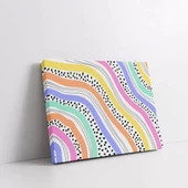 Psikedelik Dalgalar Kanvas Tablo thumbnail 2