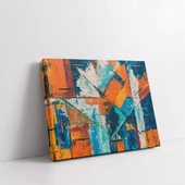 Geometrik Çiçek Bahçesi Kanvas Tablo thumbnail 2