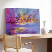 Günbatımı Huzuru Kanvas Tablo thumbnail 3