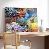 Fantastik Deniz Altı Dünyası Kanvas Tablo - 3