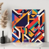 Modern Labirent Kanvas Tablo thumbnail 3