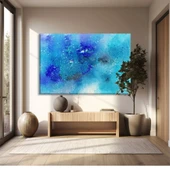 Mavi Uzay Dokusu Kanvas Tablo thumbnail 1