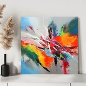 Vahşi Renklerin Dansı Kanvas Tablo thumbnail 2