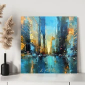 Şehir Yansımaları Kanvas Tablo thumbnail 3