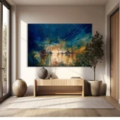 Mavi Yansımalar Kanvas Tablo thumbnail 1