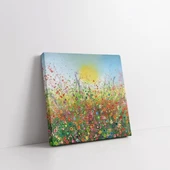 Bahar Çiçeği Yağmuru Kanvas Tablo thumbnail 2
