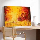 Sonbahar Yangını Kanvas Tablo thumbnail 3
