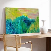 Yeşil Uyanış Kanvas Tablo thumbnail 3
