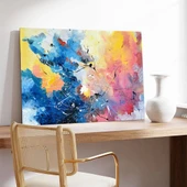 Renkli Dalgalar Kanvas Tablo thumbnail 3