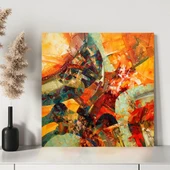 Renkli Kaos Kanvas Tablo thumbnail 3