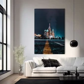 Aydınlık Gece Manzarası Kanvas Tablo thumbnail 1