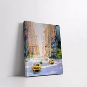 Şehir Yağmuru Kanvas Tablo thumbnail 3