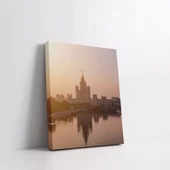 Alacakaranlıkta Şehir Silüeti Kanvas Tablo thumbnail 4