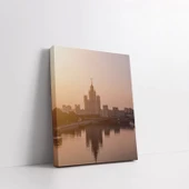 Alacakaranlıkta Şehir Silüeti Kanvas Tablo thumbnail 2