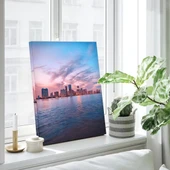 Günbatımında Şehir Silüeti Kanvas Tablo thumbnail 3