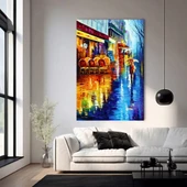 Ay Işığına Vuran Kanal Kanvas Tablo thumbnail 1