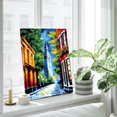 Renkli Arnavut Kaldırımı Kanvas Tablo thumbnail 3