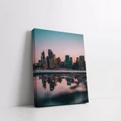 Gökdelen Silüetleri Kanvas Tablo thumbnail 2