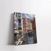 Venedik Sokağı'nın Melodisi Kanvas Tablo thumbnail 3