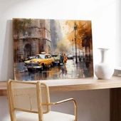 Nostaljik Yağmur Kanvas Tablo thumbnail 2