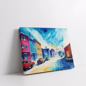 Rengarenk Sokaklar Kanvas Tablo thumbnail 1