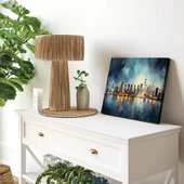 Monokrom Şehir Kanvas Tablo thumbnail 3