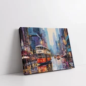 Canlı Metropol Hareketi Kanvas Tablo thumbnail 1