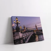 Akşamüstü Nehir Yolu Kanvas Tablo thumbnail 1