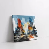 Modern Karmaşa Kanvas Tablo thumbnail 2