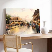 Canlı Şehir Yansımaları Kanvas Tablo thumbnail 2