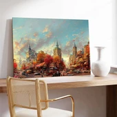Sonbaharın Altın Şehri Kanvas Tablo thumbnail 2